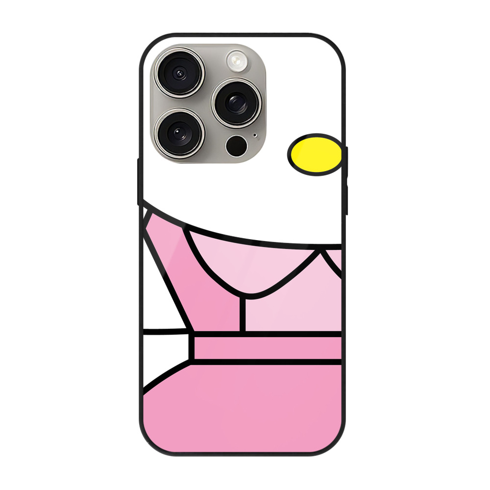 （画像用） Hello Kitty ハローキティ 【iPhone15Pro対応】スマホケース 耐衝撃＆黄変防止 背面ガラス