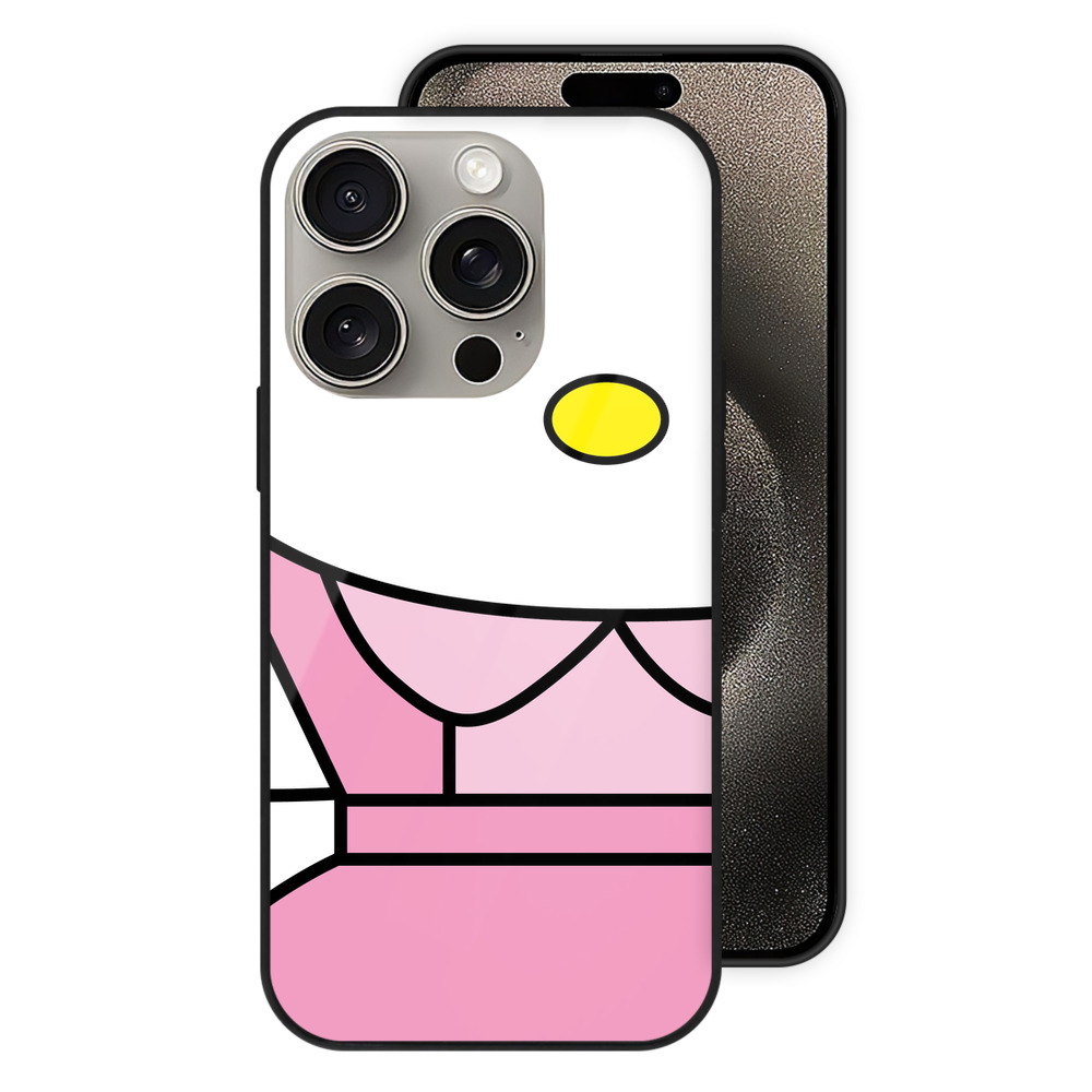 （画像用） Hello Kitty ハローキティ 【iPhone15Pro対応】スマホケース 耐衝撃＆黄変防止 背面ガラス