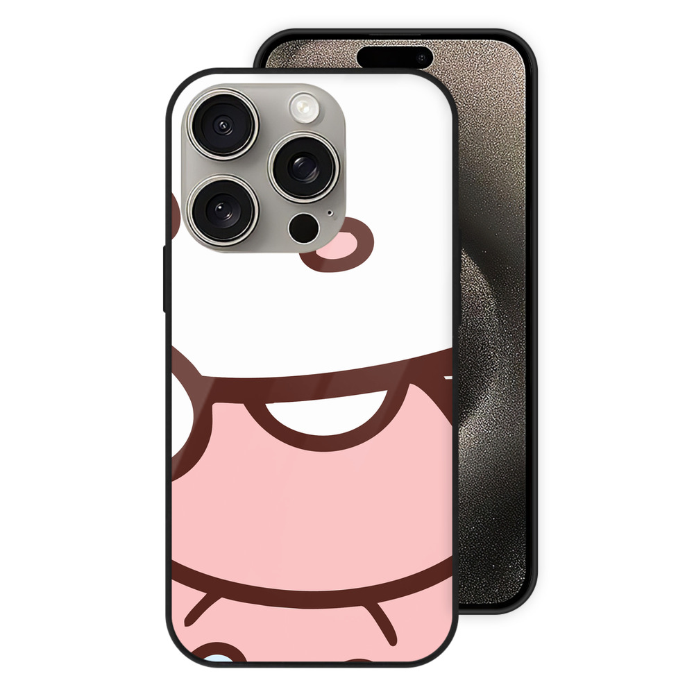 （画像用） Hello Kitty ハローキティ 【iPhone15Pro対応】スマホケース 耐衝撃＆黄変防止 背面ガラス