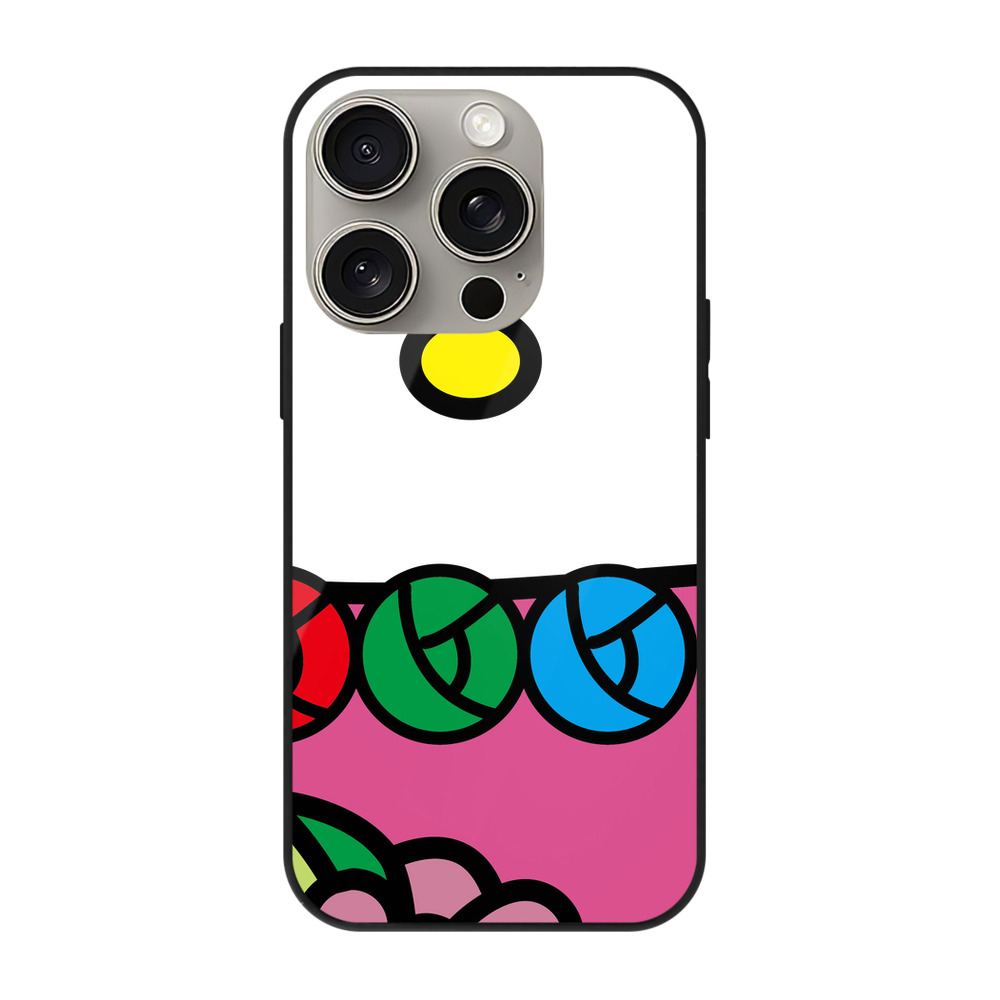 （画像用） Hello Kitty ハローキティ 【iPhone15Pro対応】スマホケース 耐衝撃＆黄変防止 背面ガラス