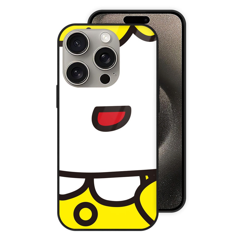 （画像用） Hello Kitty ハローキティ 【iPhone15Pro対応】スマホケース 耐衝撃＆黄変防止 背面ガラス