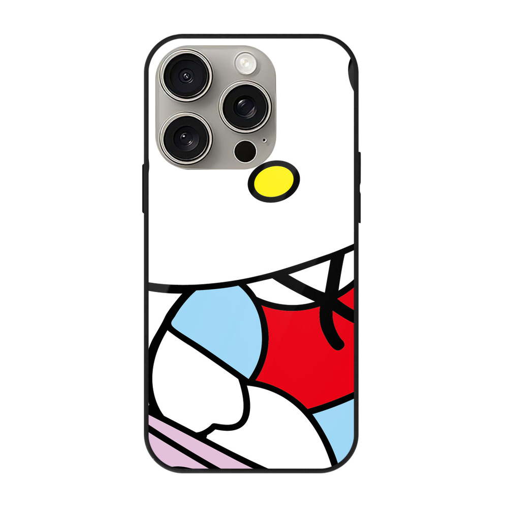 （画像用） Hello Kitty ハローキティ 【iPhone15Pro対応】スマホケース 耐衝撃＆黄変防止 背面ガラス