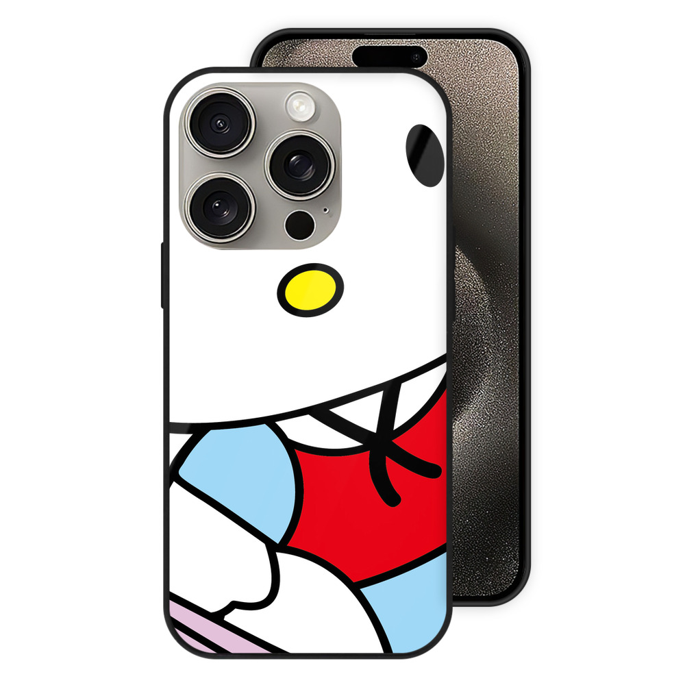 （画像用） Hello Kitty ハローキティ 【iPhone15Pro対応】スマホケース 耐衝撃＆黄変防止 背面ガラス
