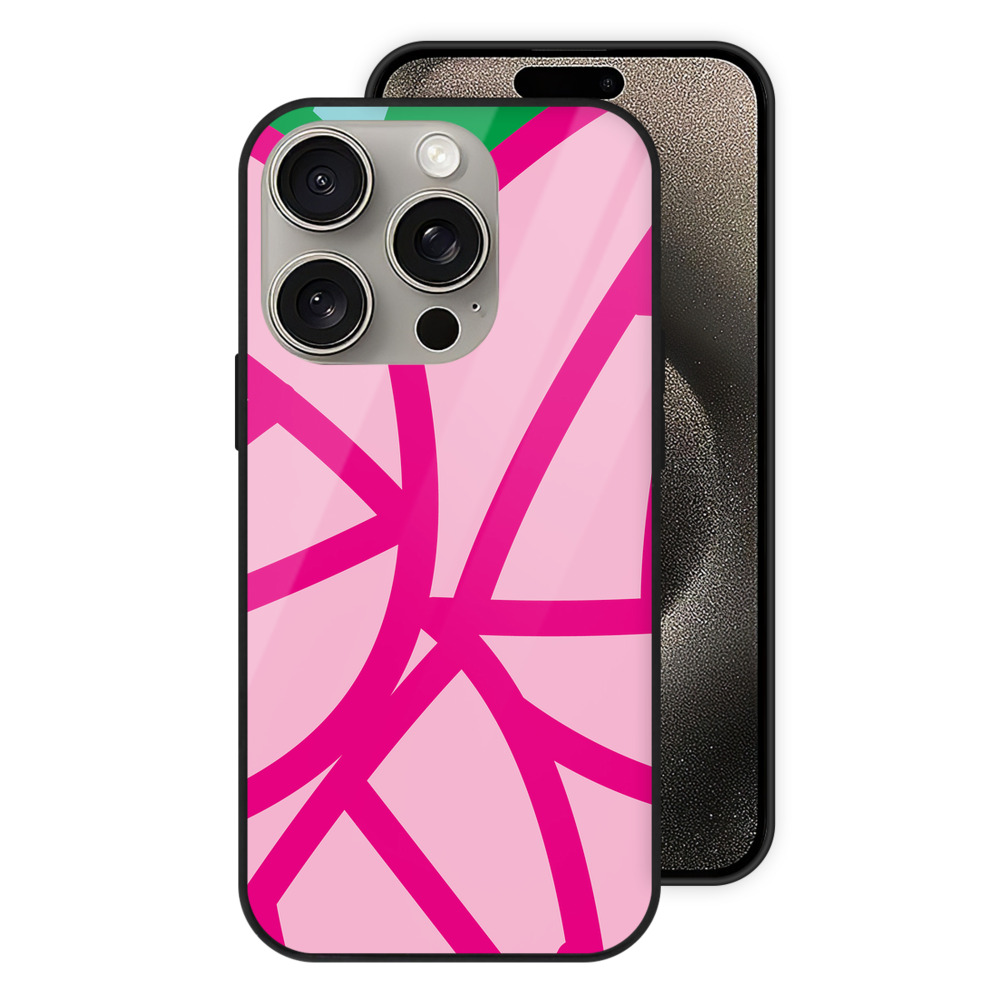 （画像用） Hello Kitty ハローキティ 【iPhone15Pro対応】スマホケース 耐衝撃＆黄変防止 背面ガラス