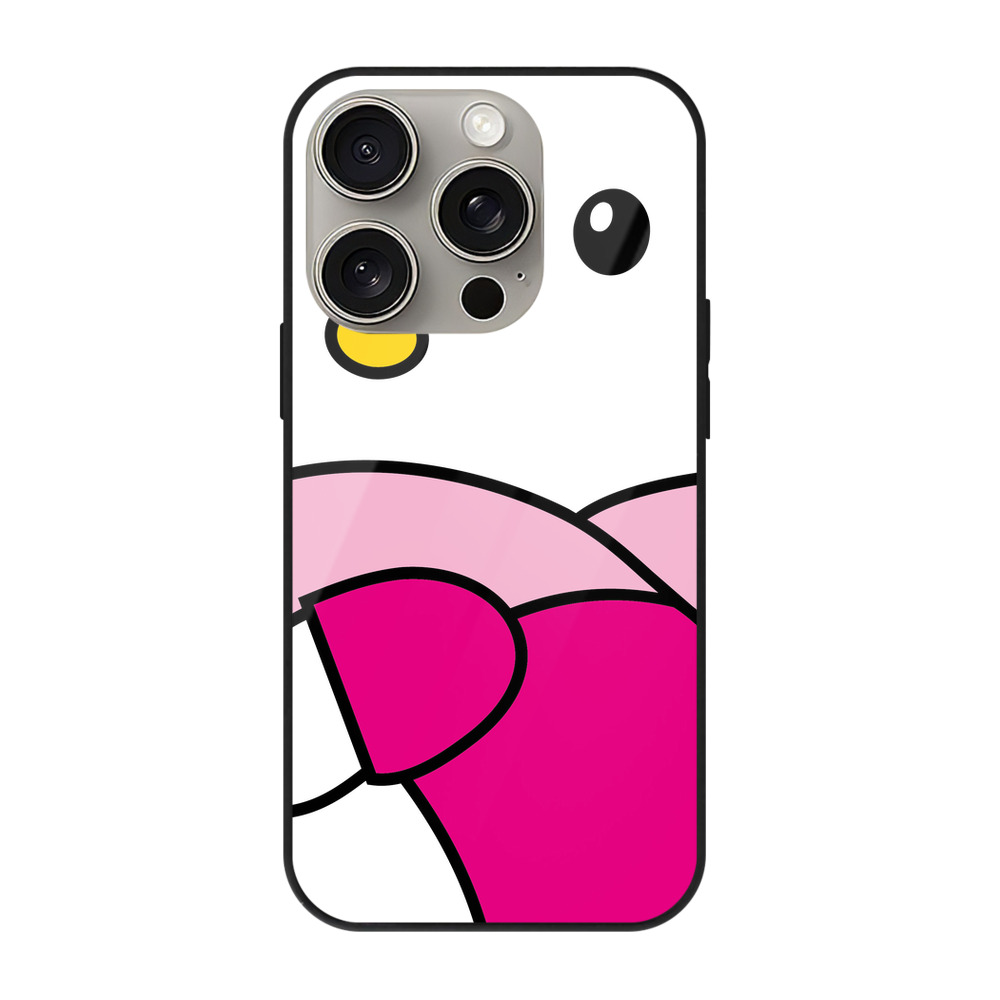 （画像用） Hello Kitty ハローキティ 【iPhone15Pro対応】スマホケース 耐衝撃＆黄変防止 背面ガラス