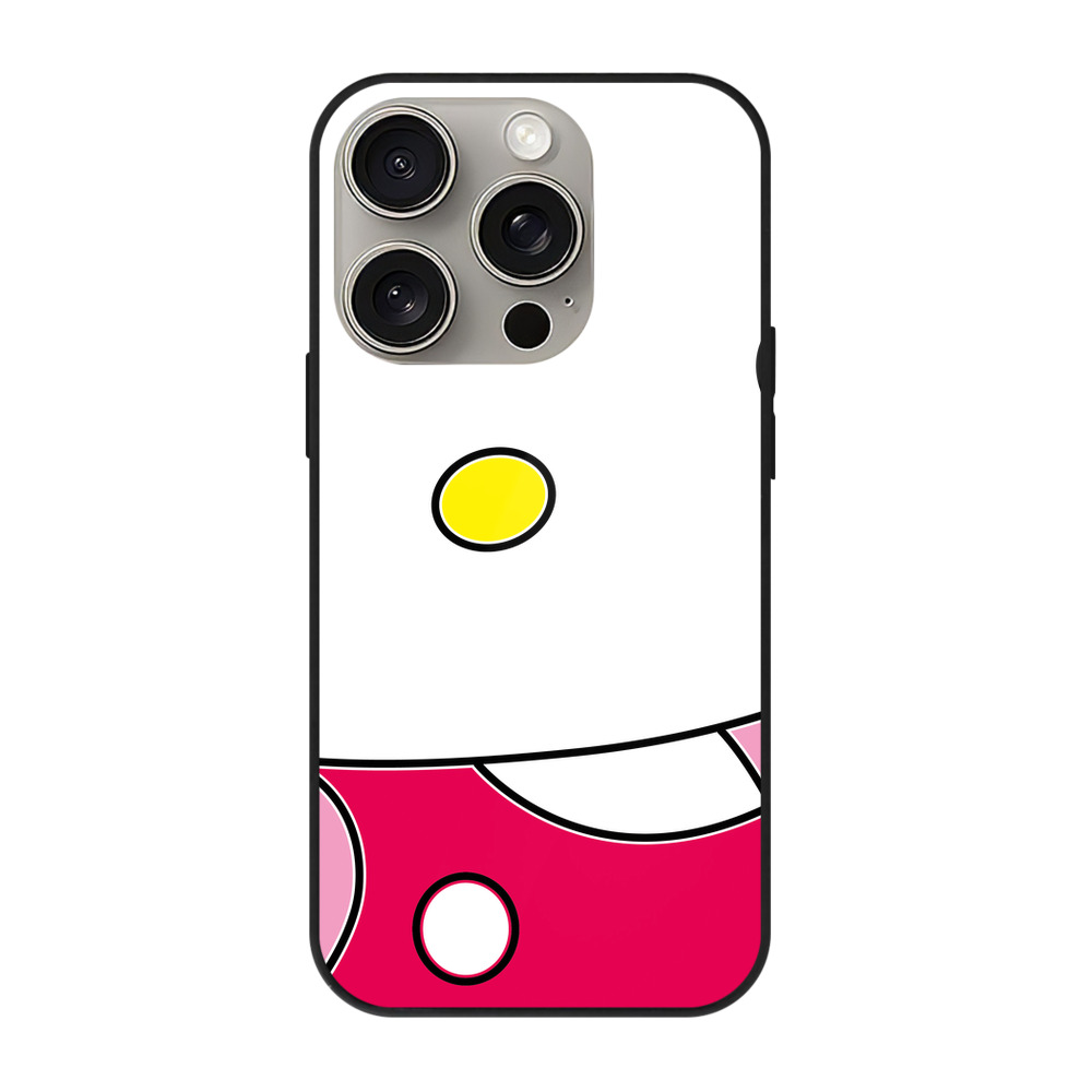 （画像用） Hello Kitty ハローキティ 【iPhone15Pro対応】スマホケース 耐衝撃＆黄変防止 背面ガラス