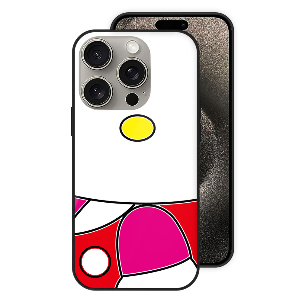 （画像用） Hello Kitty ハローキティ 【iPhone15Pro対応】スマホケース 耐衝撃＆黄変防止 背面ガラス