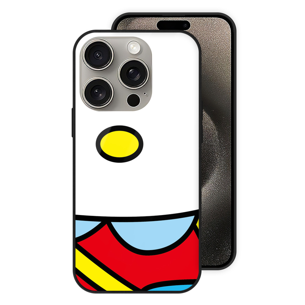 （画像用） Hello Kitty ハローキティ 【iPhone15Pro対応】スマホケース 耐衝撃＆黄変防止 背面ガラス