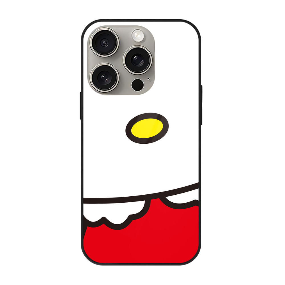 （画像用） Hello Kitty ハローキティ 【iPhone15Pro対応】スマホケース 耐衝撃＆黄変防止 背面ガラス