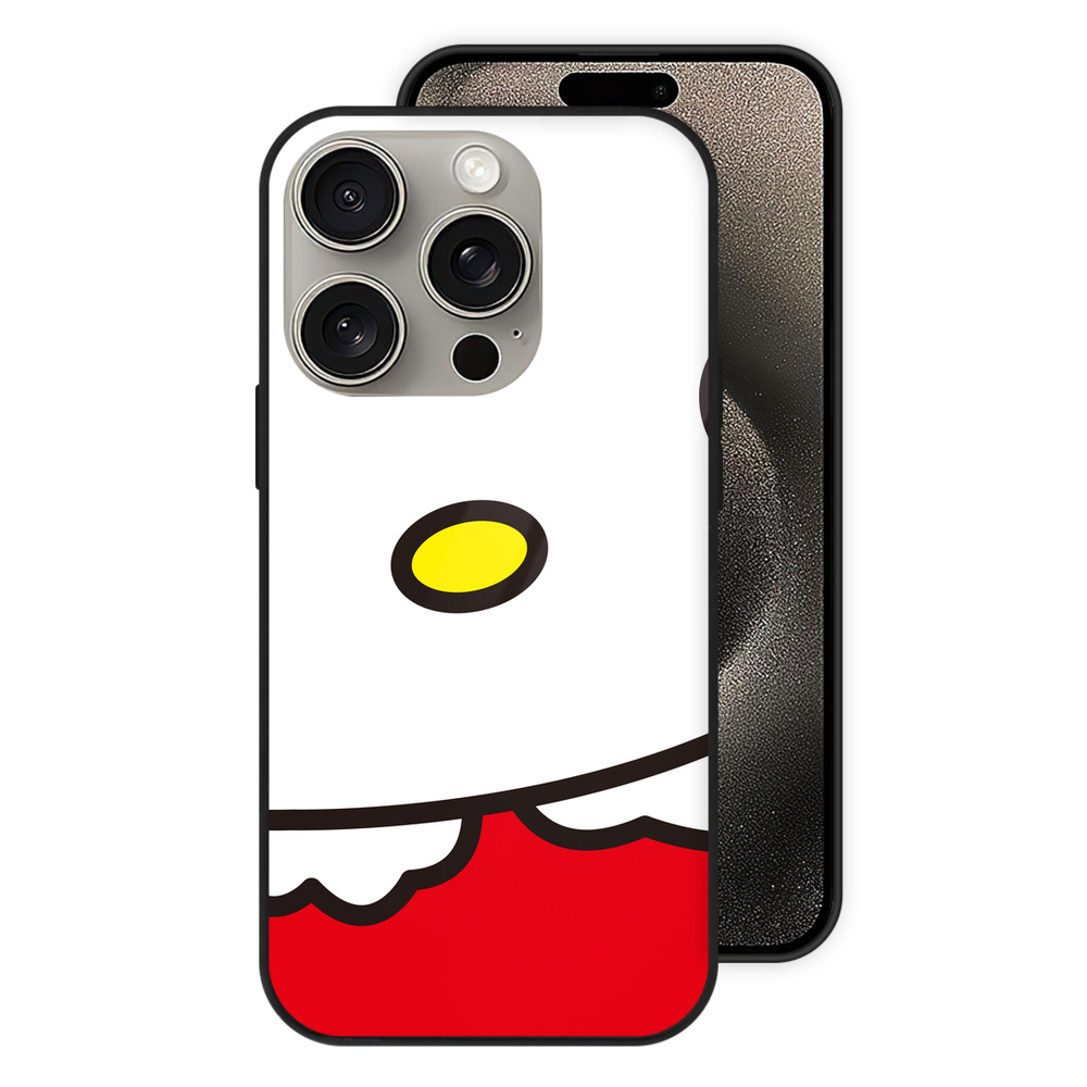 （画像用） Hello Kitty ハローキティ 【iPhone15Pro対応】スマホケース 耐衝撃＆黄変防止 背面ガラス
