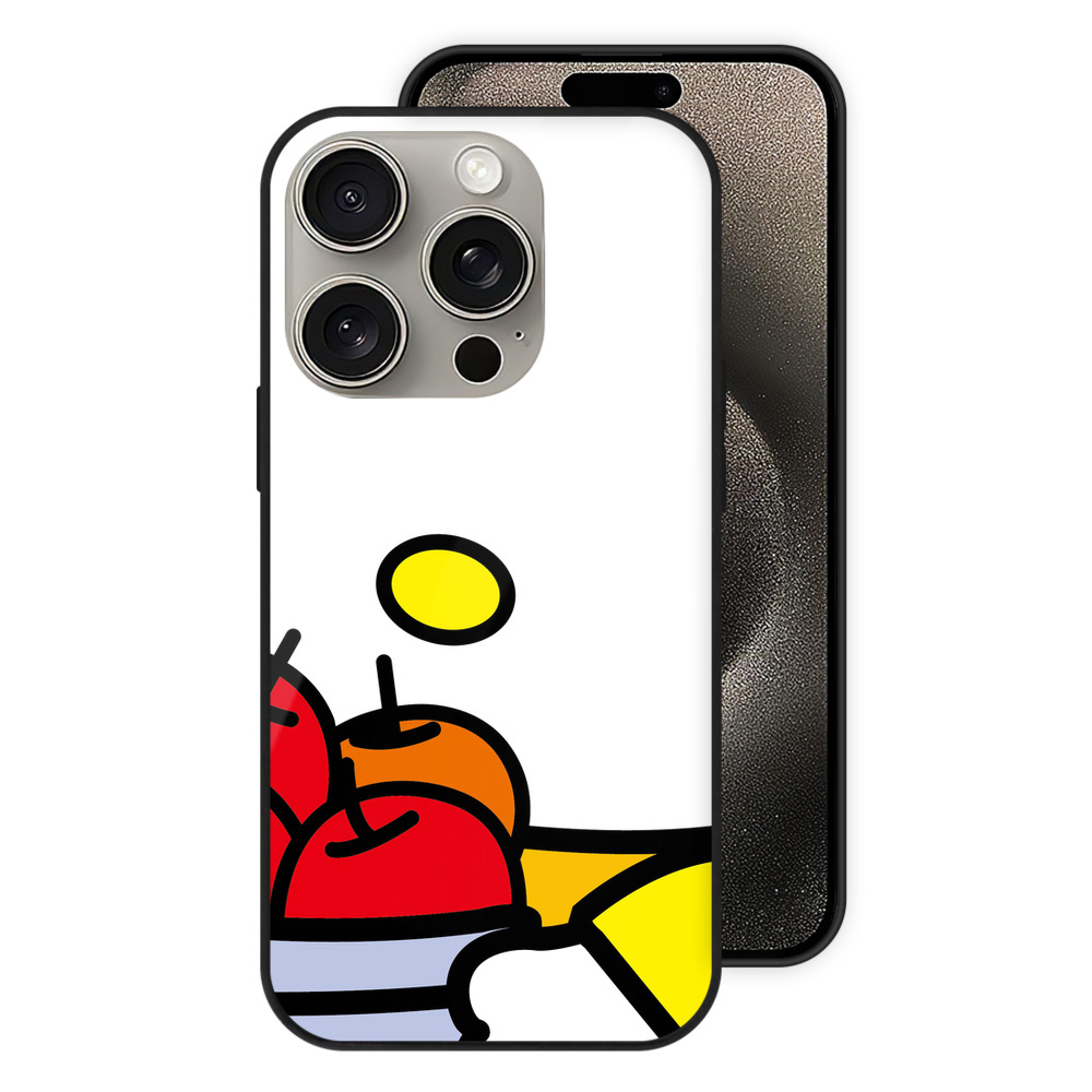 （画像用） Hello Kitty ハローキティ 【iPhone15Pro対応】スマホケース 耐衝撃＆黄変防止 背面ガラス
