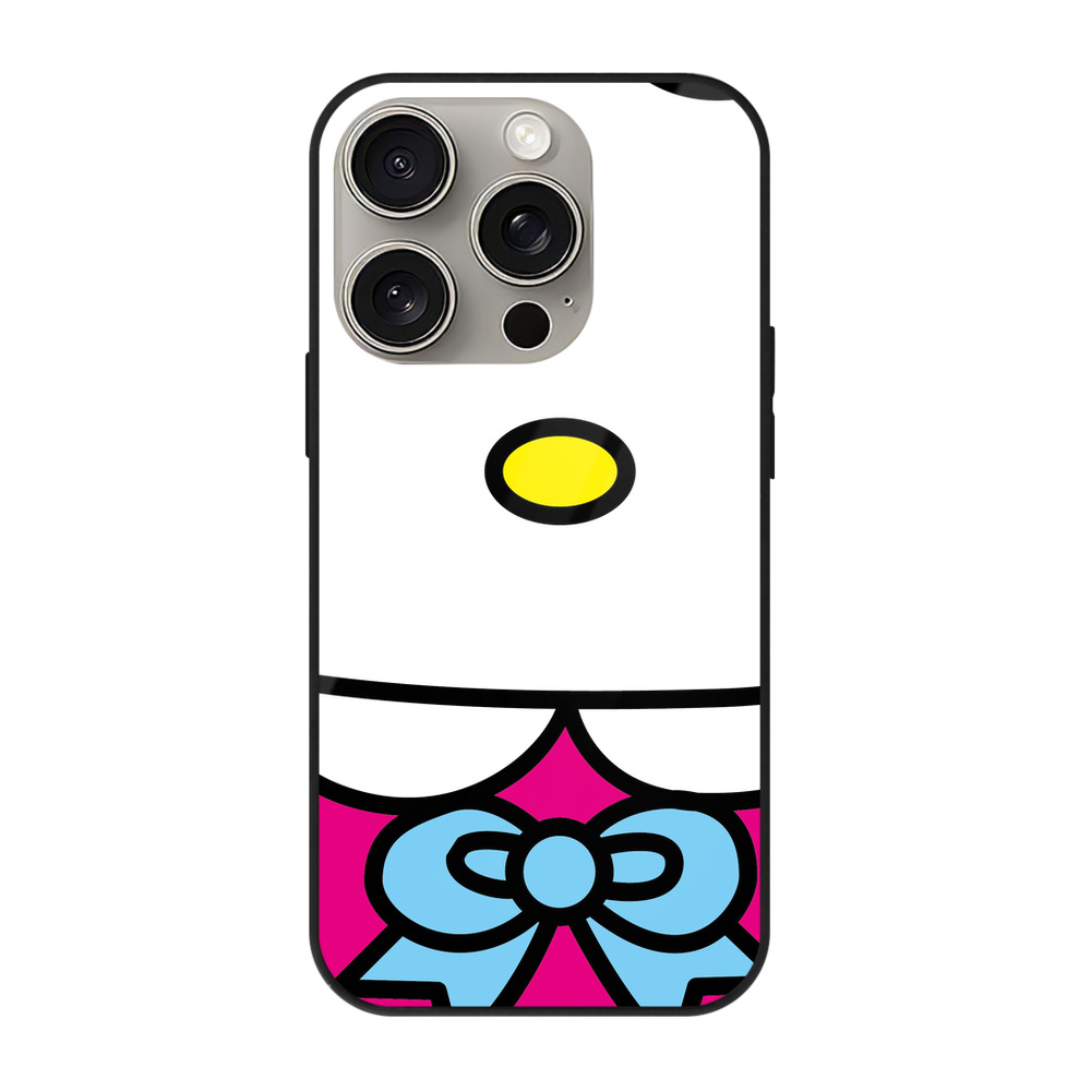 （画像用） Hello Kitty ハローキティ 【iPhone15Pro対応】スマホケース 耐衝撃＆黄変防止 背面ガラス
