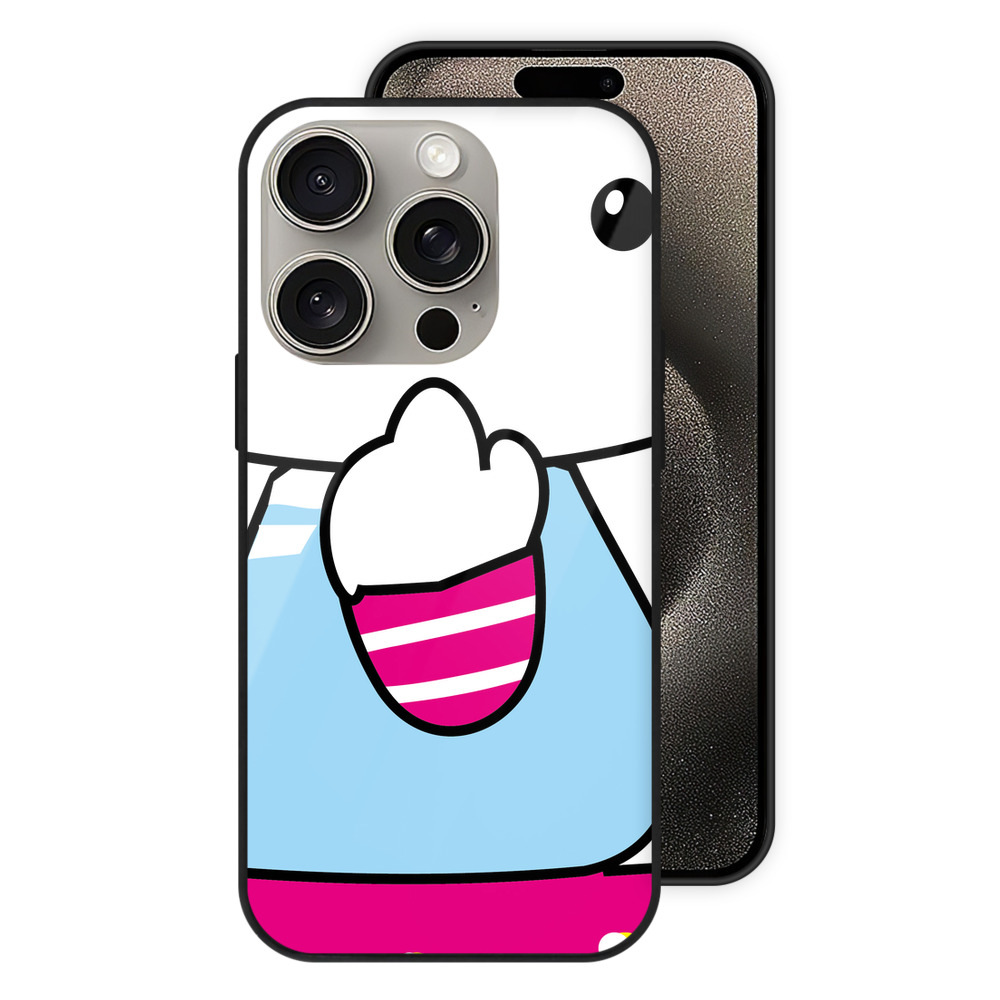 （画像用） Hello Kitty ハローキティ 【iPhone15Pro対応】スマホケース 耐衝撃＆黄変防止 背面ガラス