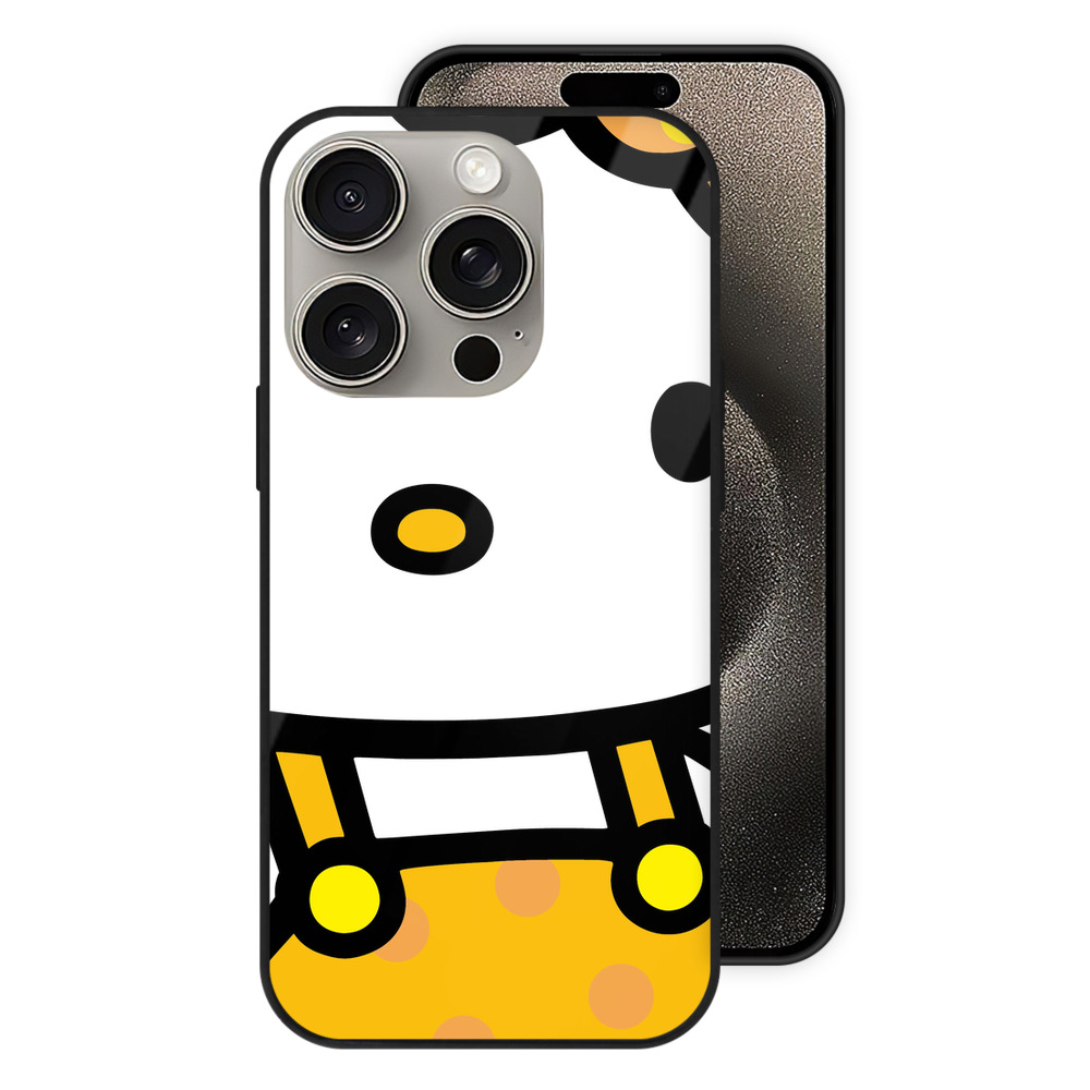 （画像用） Hello Kitty ハローキティ 【iPhone15Pro対応】スマホケース 耐衝撃＆黄変防止 背面ガラス