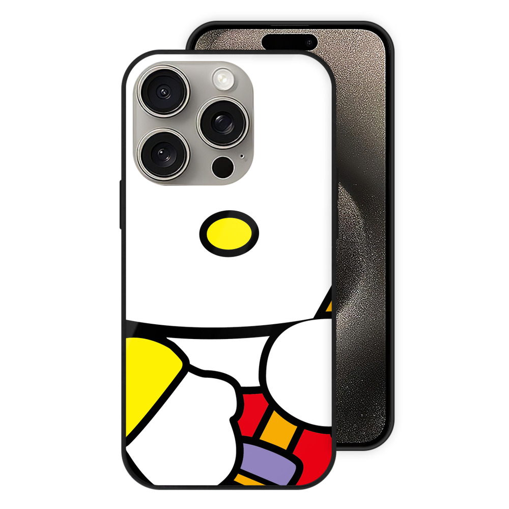 （画像用） Hello Kitty ハローキティ 【iPhone15Pro対応】スマホケース 耐衝撃＆黄変防止 背面ガラス