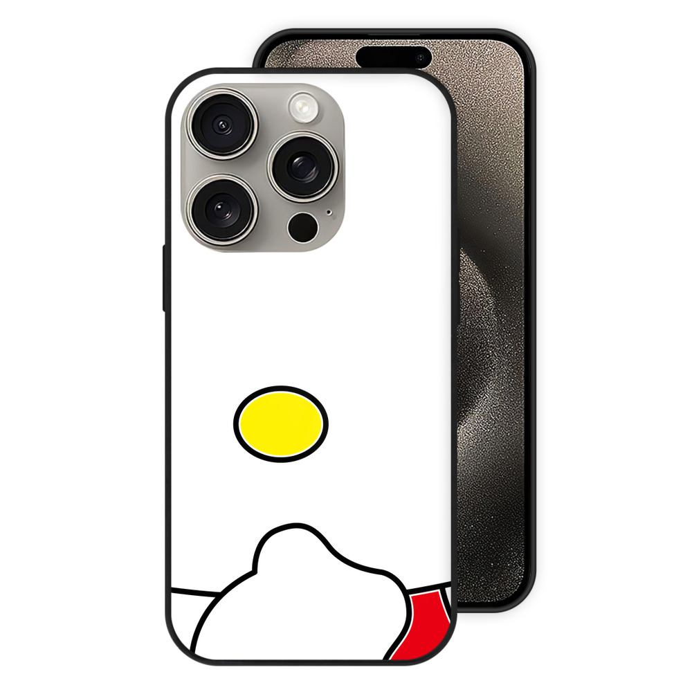（画像用） Hello Kitty ハローキティ 【iPhone15Pro対応】スマホケース 耐衝撃＆黄変防止 背面ガラス