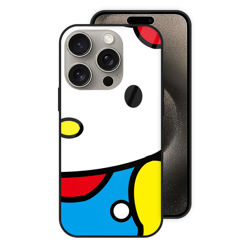 （画像用） Hello Kitty ハローキティ 【iPhone15Pro対応】スマホケース 耐衝撃＆黄変防止 背面ガラス