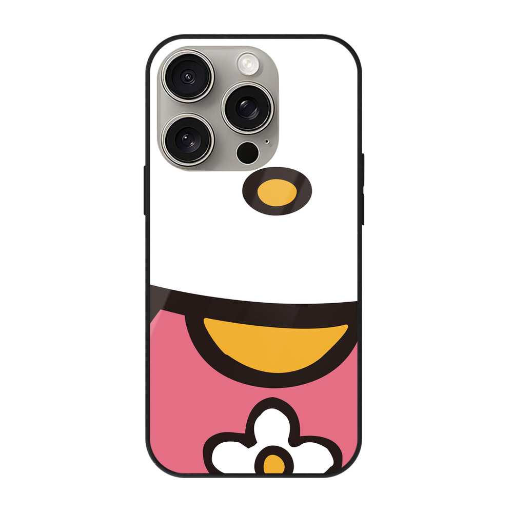 （画像用） Hello Kitty ハローキティ 【iPhone15Pro対応】スマホケース 耐衝撃＆黄変防止 背面ガラス
