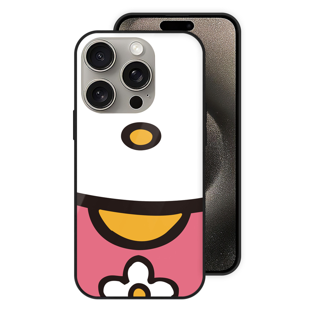 （画像用） Hello Kitty ハローキティ 【iPhone15Pro対応】スマホケース 耐衝撃＆黄変防止 背面ガラス
