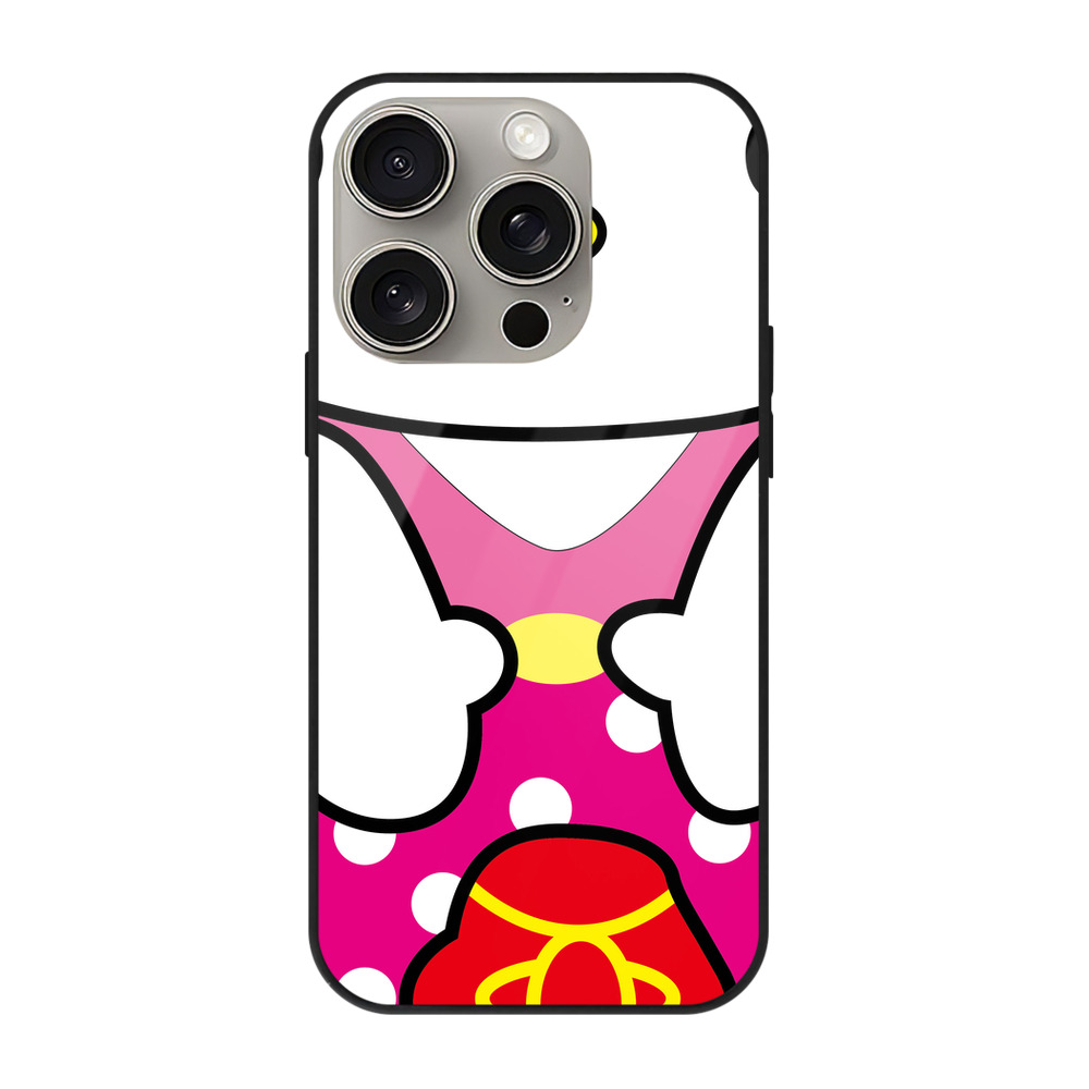（画像用） Hello Kitty ハローキティ 【iPhone15Pro対応】スマホケース 耐衝撃＆黄変防止 背面ガラス