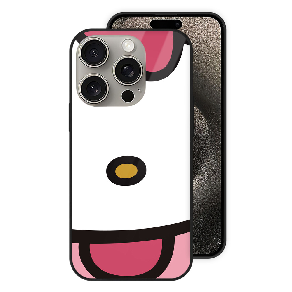 （画像用） Hello Kitty ハローキティ 【iPhone15Pro対応】スマホケース 耐衝撃＆黄変防止 背面ガラス