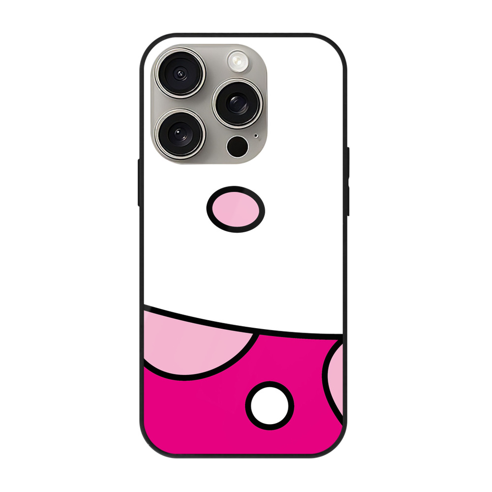 （画像用） Hello Kitty ハローキティ 【iPhone15Pro対応】スマホケース 耐衝撃＆黄変防止 背面ガラス
