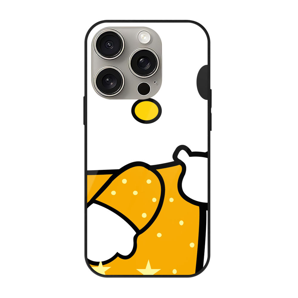 （画像用） Hello Kitty ハローキティ 【iPhone15Pro対応】スマホケース 耐衝撃＆黄変防止 背面ガラス