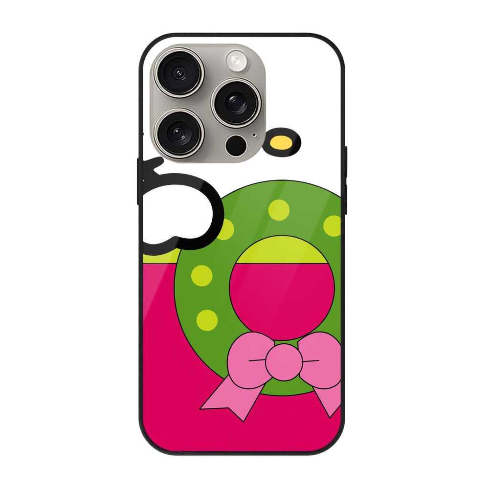 （画像用） Hello Kitty ハローキティ 【iPhone15Pro対応】スマホケース 耐衝撃＆黄変防止 背面ガラス