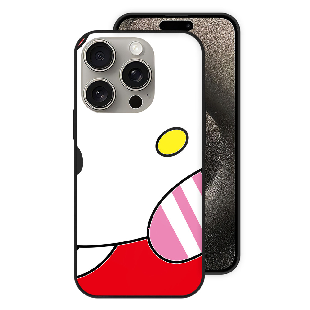 （画像用） Hello Kitty ハローキティ 【iPhone15Pro対応】スマホケース 耐衝撃＆黄変防止 背面ガラス