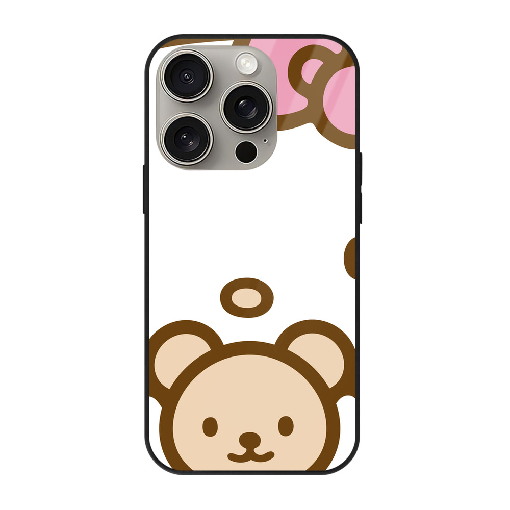 （画像用） Hello Kitty ハローキティ 【iPhone15Pro対応】スマホケース 耐衝撃＆黄変防止 背面ガラス