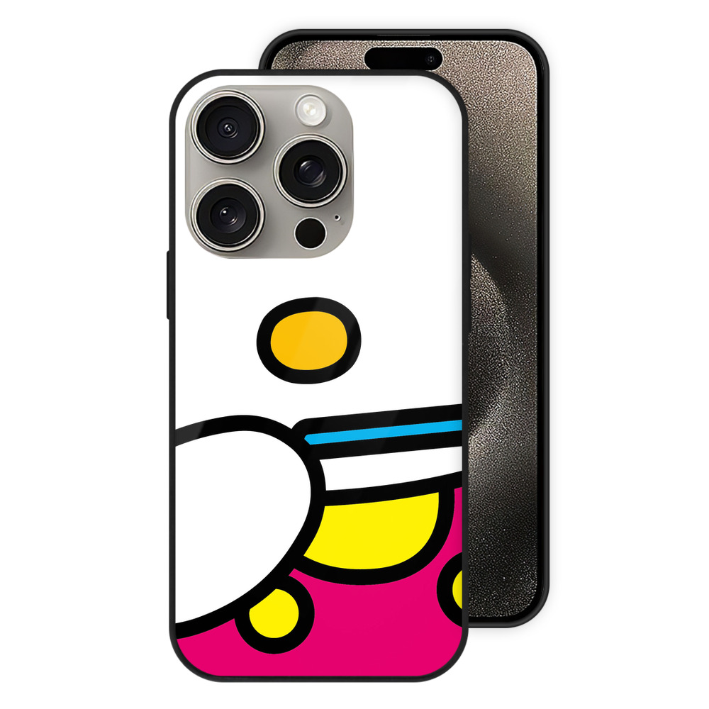 （画像用） Hello Kitty ハローキティ 【iPhone15Pro対応】スマホケース 耐衝撃＆黄変防止 背面ガラス