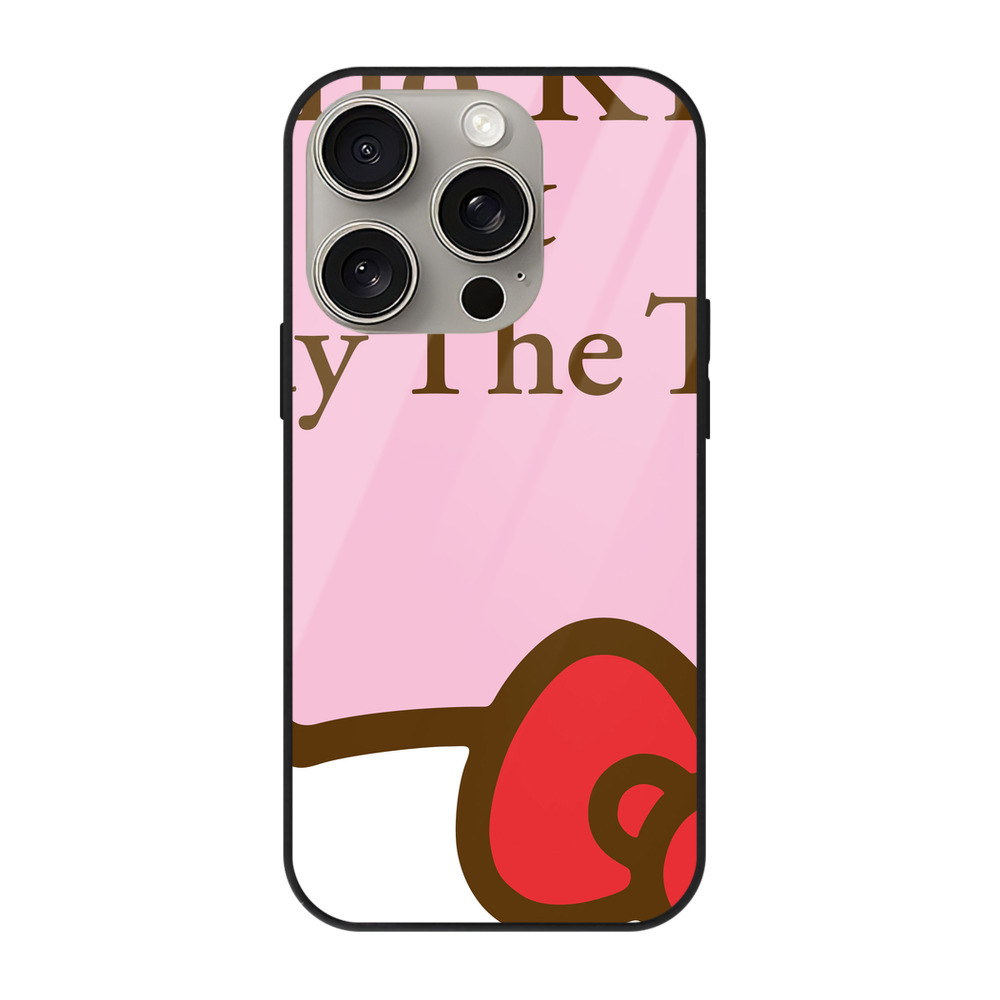 （画像用） Hello Kitty ハローキティ 【iPhone15Pro対応】スマホケース 耐衝撃＆黄変防止 背面ガラス