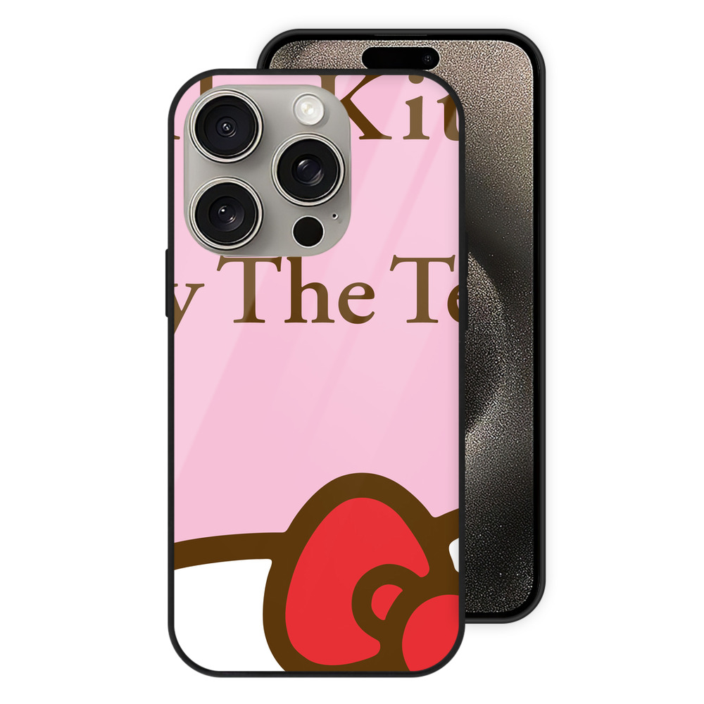 （画像用） Hello Kitty ハローキティ 【iPhone15Pro対応】スマホケース 耐衝撃＆黄変防止 背面ガラス
