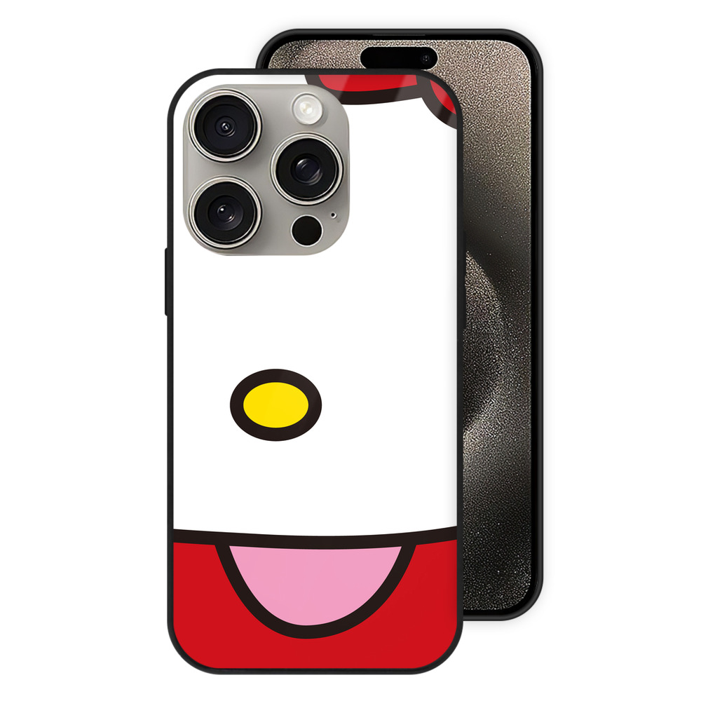 （画像用） Hello Kitty ハローキティ 【iPhone15Pro対応】スマホケース 耐衝撃＆黄変防止 背面ガラス