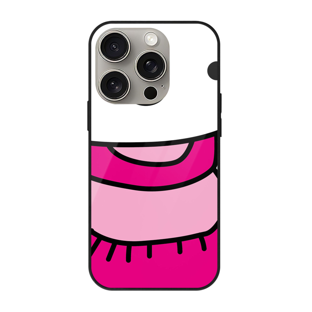 （画像用） Hello Kitty ハローキティ 【iPhone15Pro対応】スマホケース 耐衝撃＆黄変防止 背面ガラス
