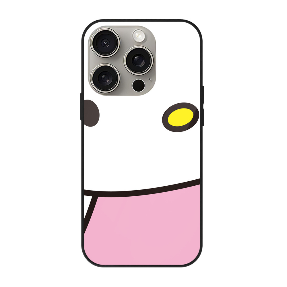 （画像用） Hello Kitty ハローキティ 【iPhone15Pro対応】スマホケース 耐衝撃＆黄変防止 背面ガラス