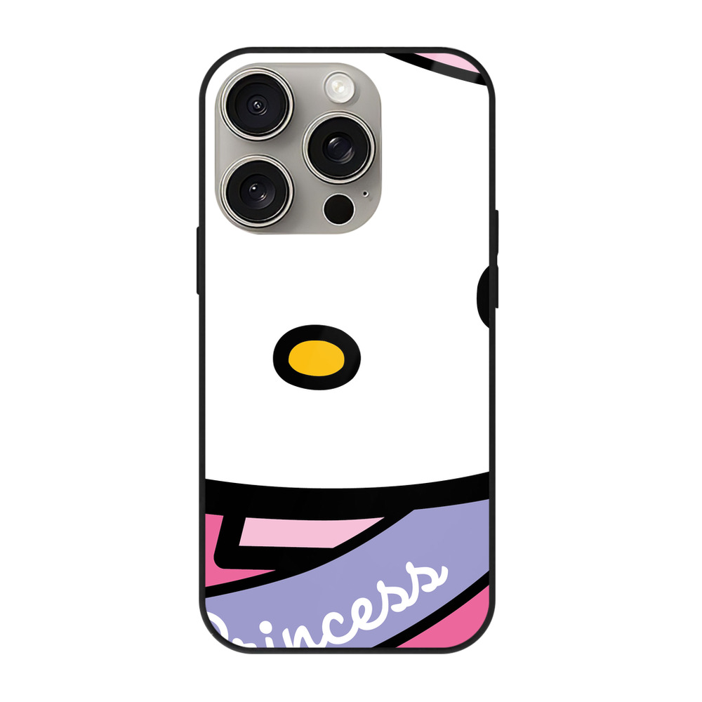 （画像用） Hello Kitty ハローキティ 【iPhone15Pro対応】スマホケース 耐衝撃＆黄変防止 背面ガラス