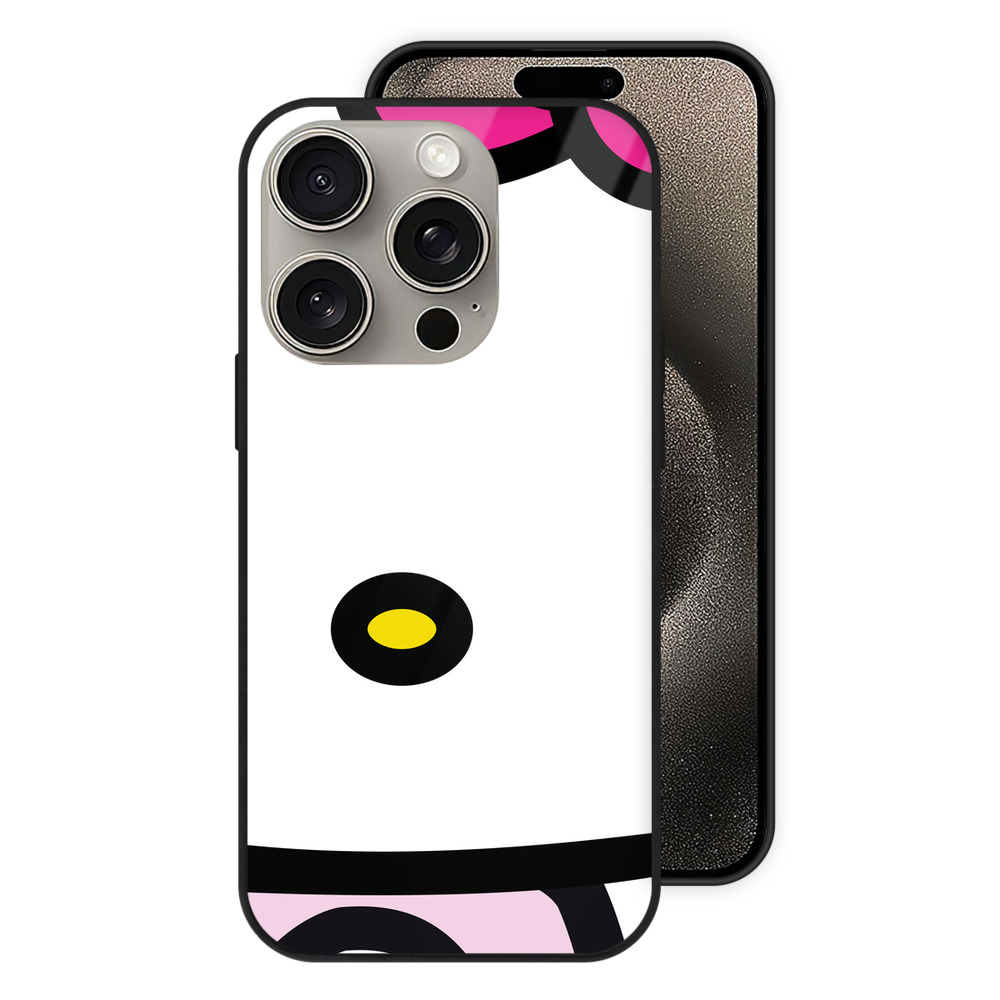 （画像用） Hello Kitty ハローキティ 【iPhone15Pro対応】スマホケース 耐衝撃＆黄変防止 背面ガラス