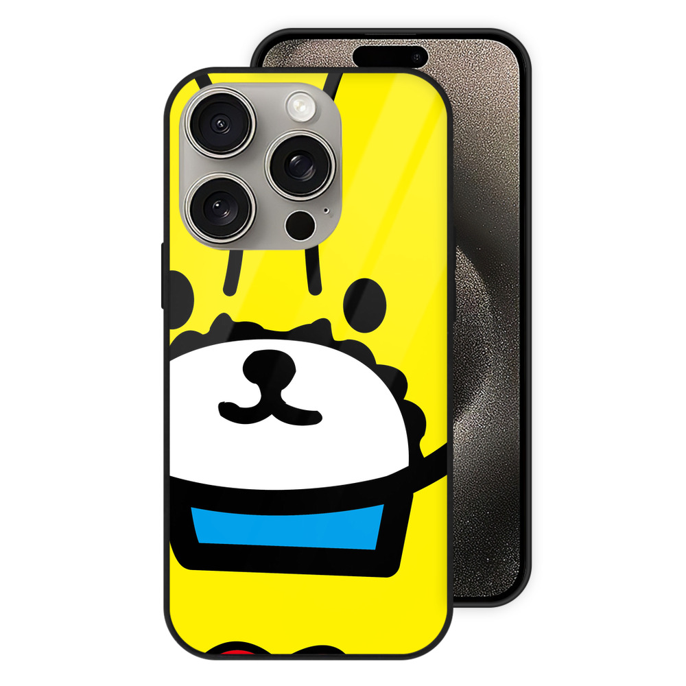 （画像用） Hello Kitty ハローキティ 【iPhone15Pro対応】スマホケース 耐衝撃＆黄変防止 背面ガラス