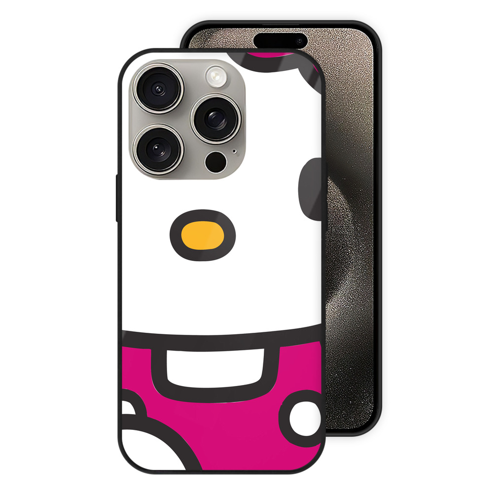 （画像用） Hello Kitty ハローキティ 【iPhone15Pro対応】スマホケース 耐衝撃＆黄変防止 背面ガラス