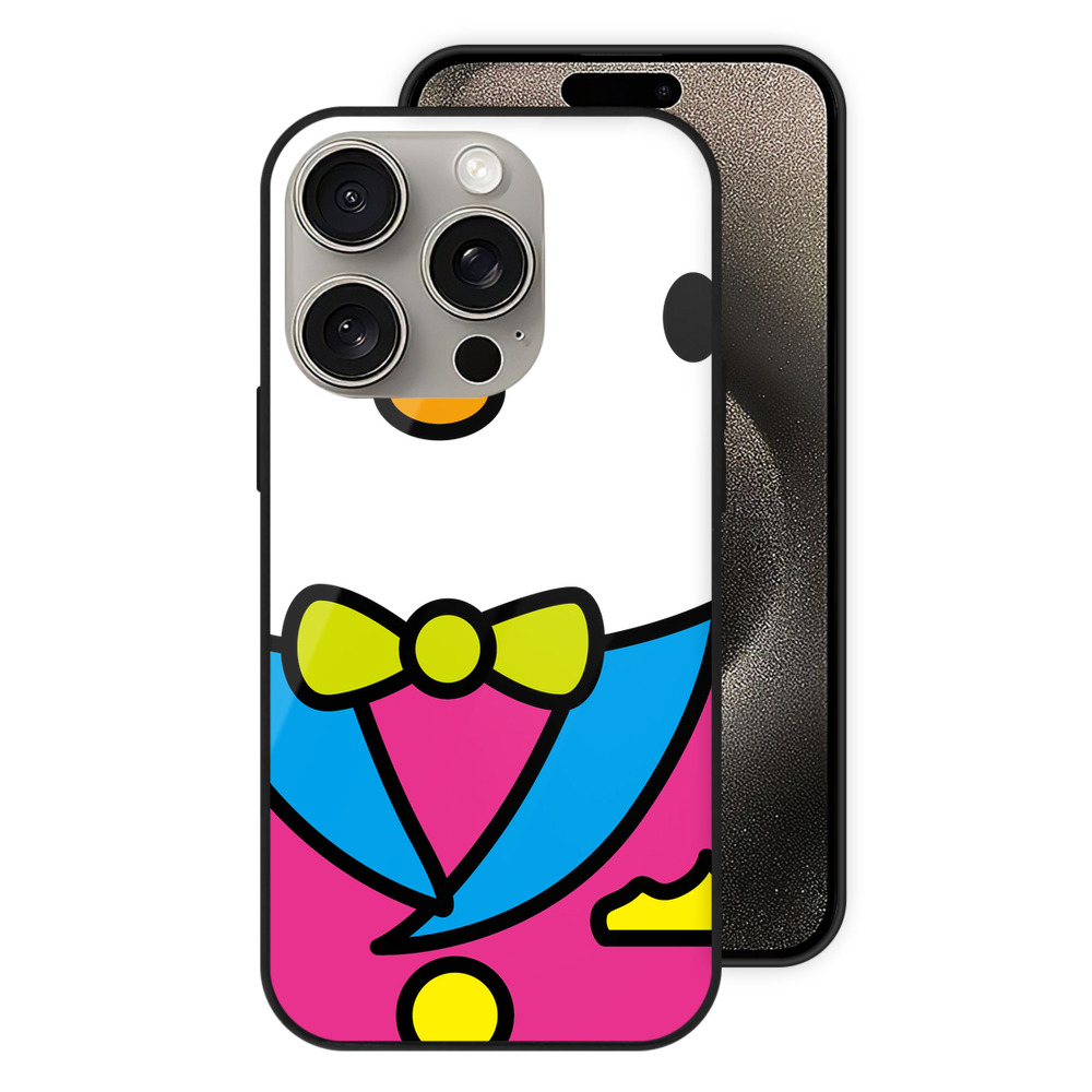 （画像用） Hello Kitty ハローキティ 【iPhone15Pro対応】スマホケース 耐衝撃＆黄変防止 背面ガラス
