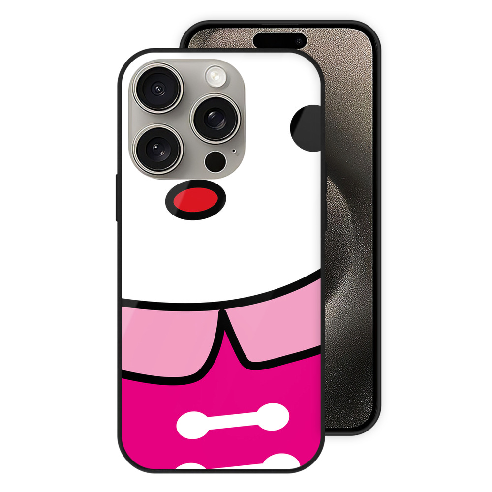 （画像用） Hello Kitty ハローキティ 【iPhone15Pro対応】スマホケース 耐衝撃＆黄変防止 背面ガラス