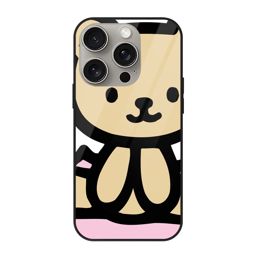 （画像用） Hello Kitty ハローキティ 【iPhone15Pro対応】スマホケース 耐衝撃＆黄変防止 背面ガラス