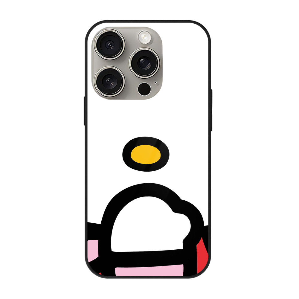 （画像用） Hello Kitty ハローキティ 【iPhone15Pro対応】スマホケース 耐衝撃＆黄変防止 背面ガラス