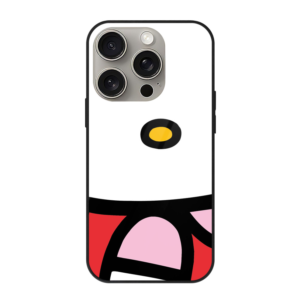 （画像用） Hello Kitty ハローキティ 【iPhone15Pro対応】スマホケース 耐衝撃＆黄変防止 背面ガラス