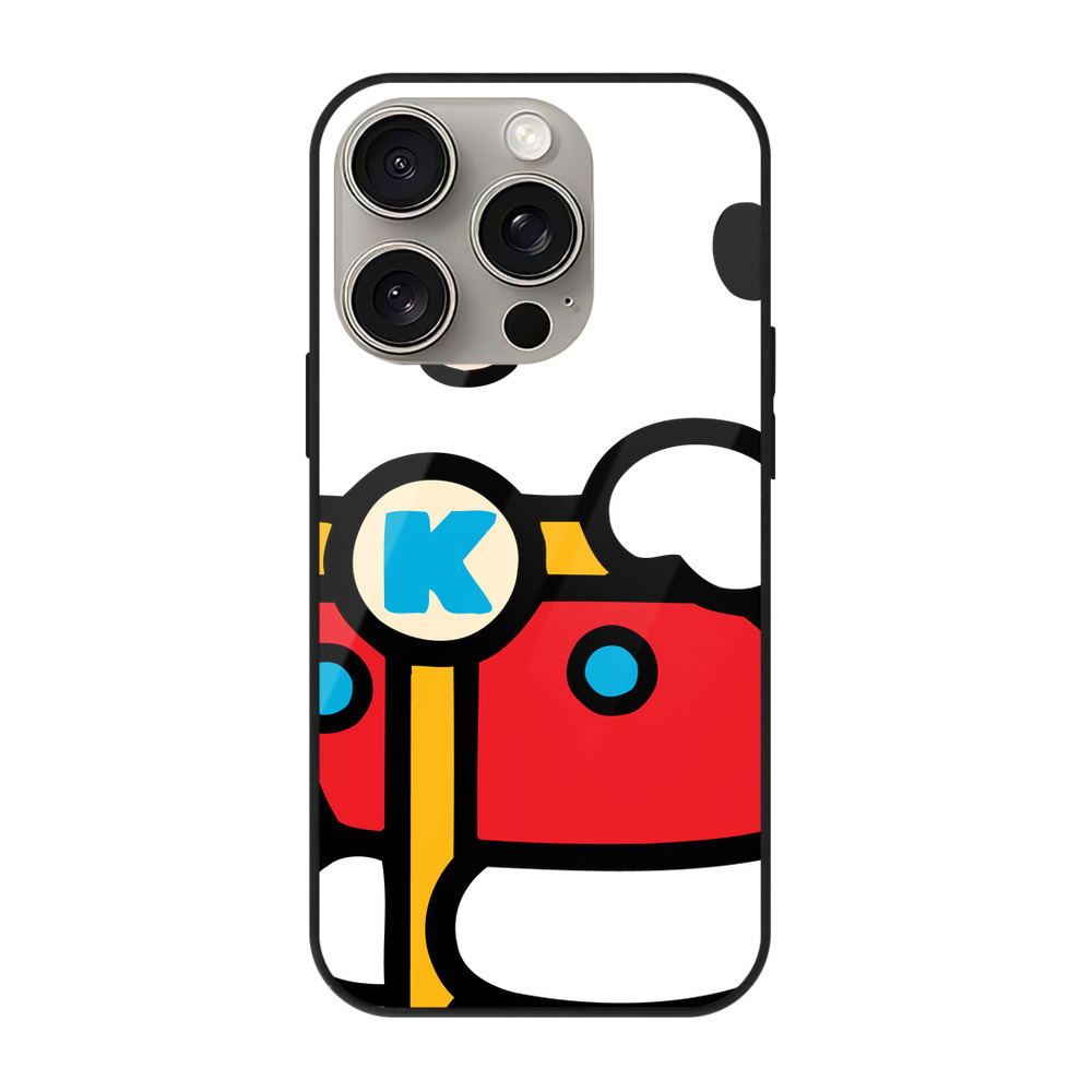 （画像用） Hello Kitty ハローキティ 【iPhone15Pro対応】スマホケース 耐衝撃＆黄変防止 背面ガラス