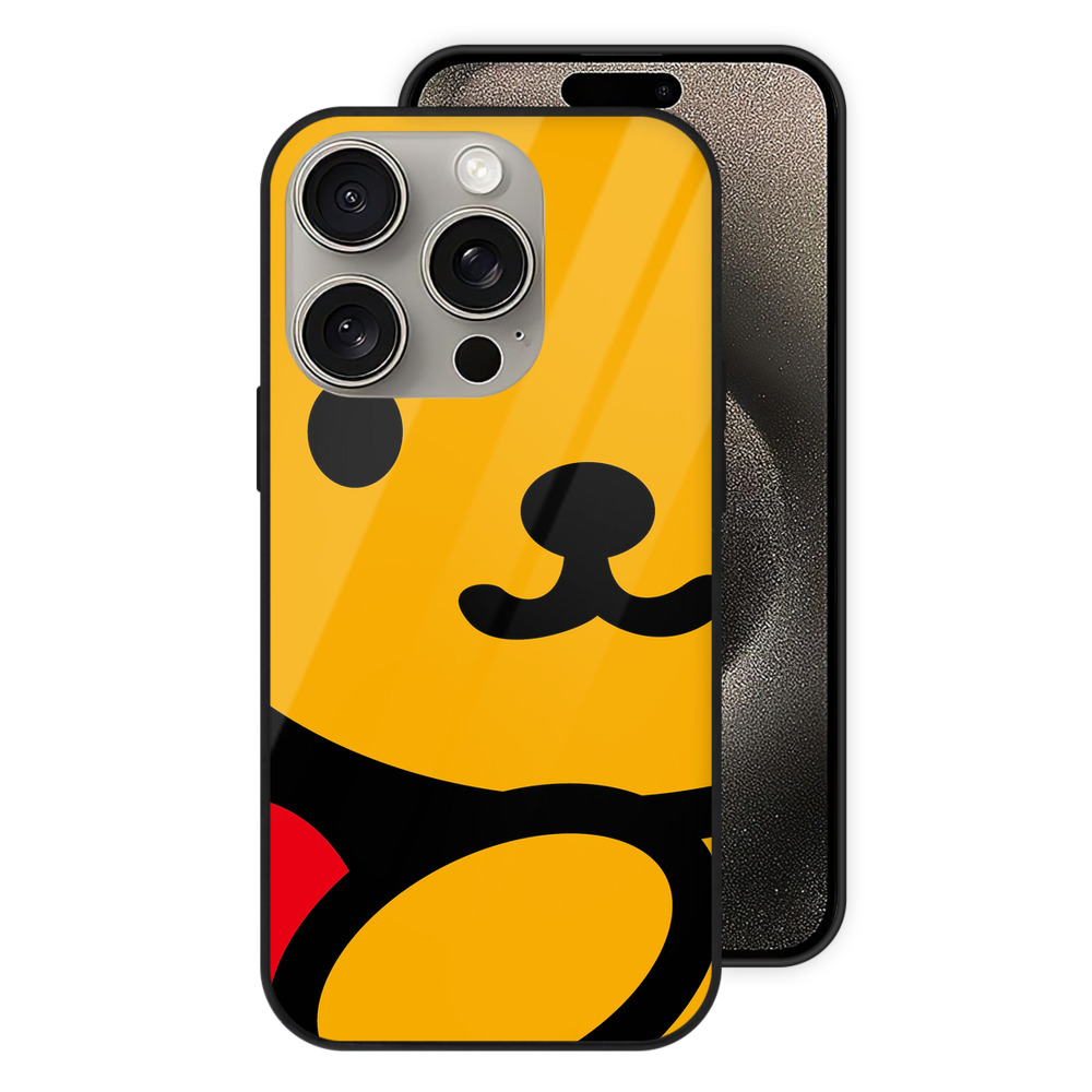 （画像用） Hello Kitty ハローキティ 【iPhone15Pro対応】スマホケース 耐衝撃＆黄変防止 背面ガラス