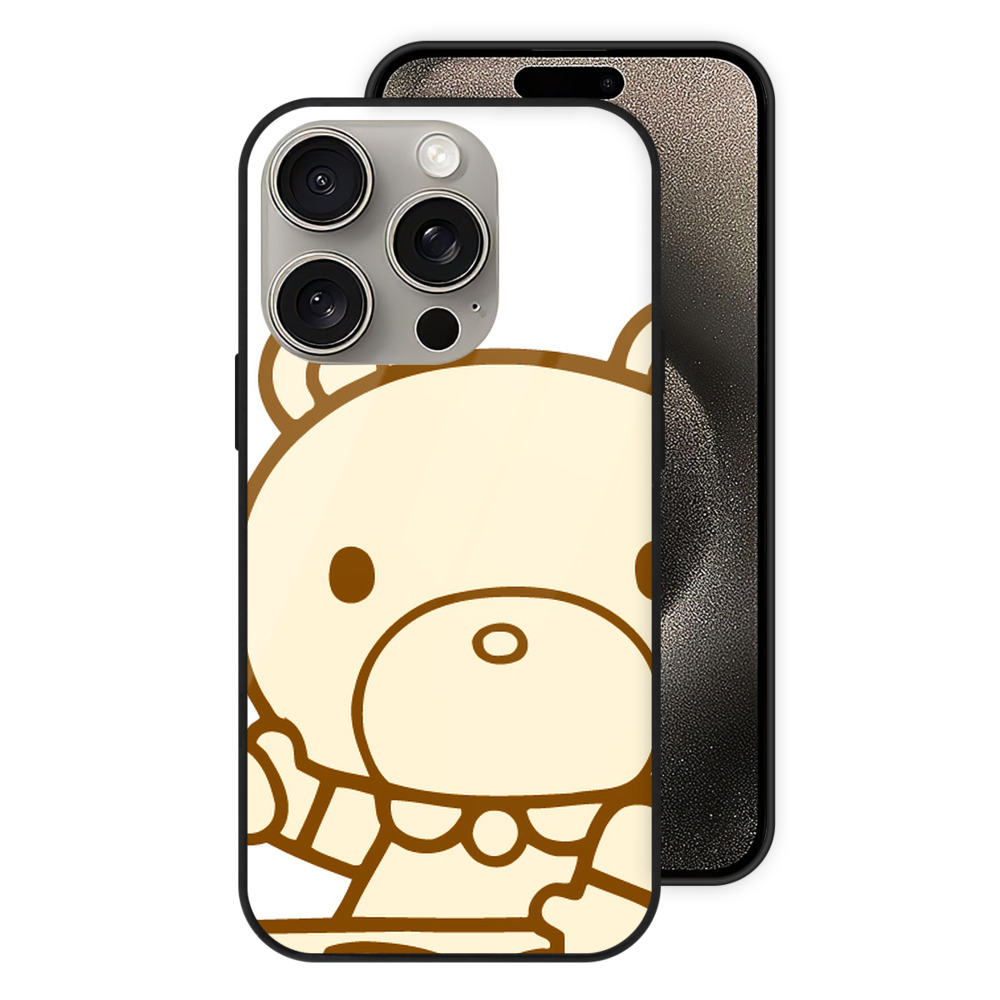 （画像用） Hello Kitty ハローキティ 【iPhone15Pro対応】スマホケース 耐衝撃＆黄変防止 背面ガラス