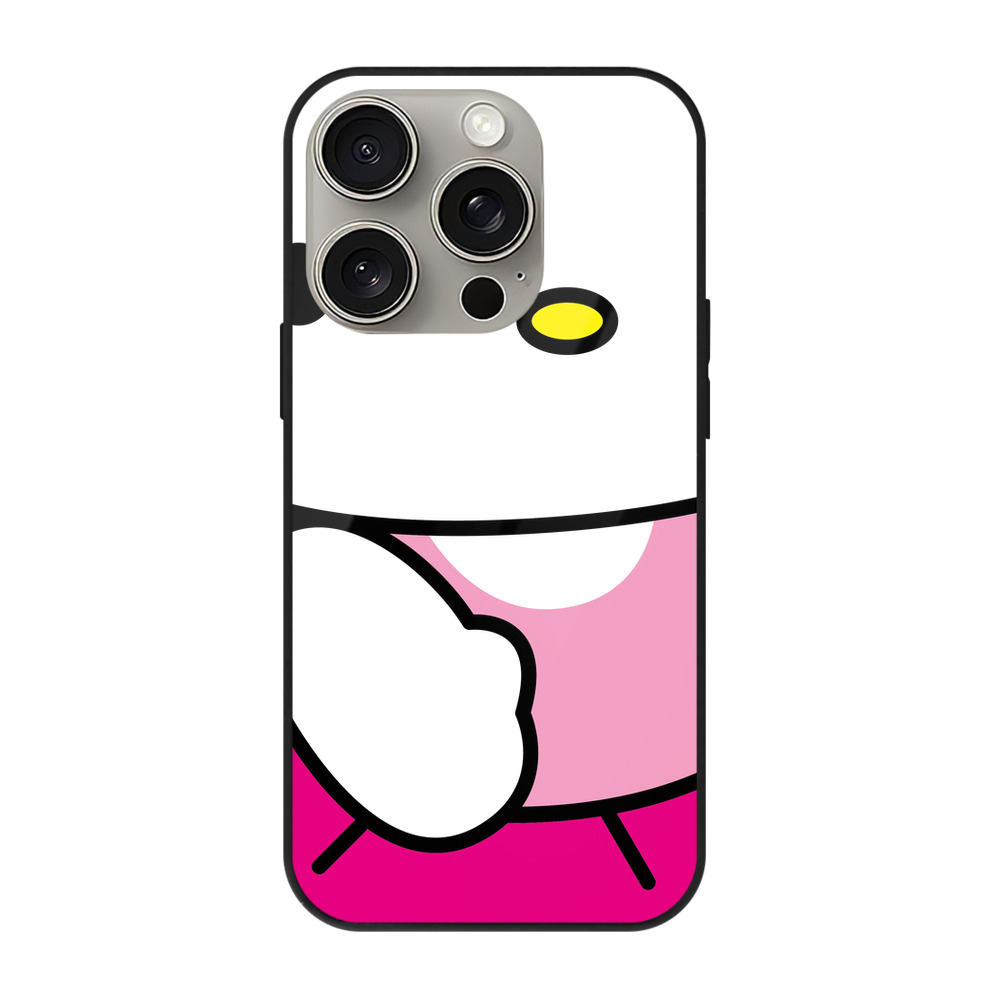 （画像用） Hello Kitty ハローキティ 【iPhone15Pro対応】スマホケース 耐衝撃＆黄変防止 背面ガラス