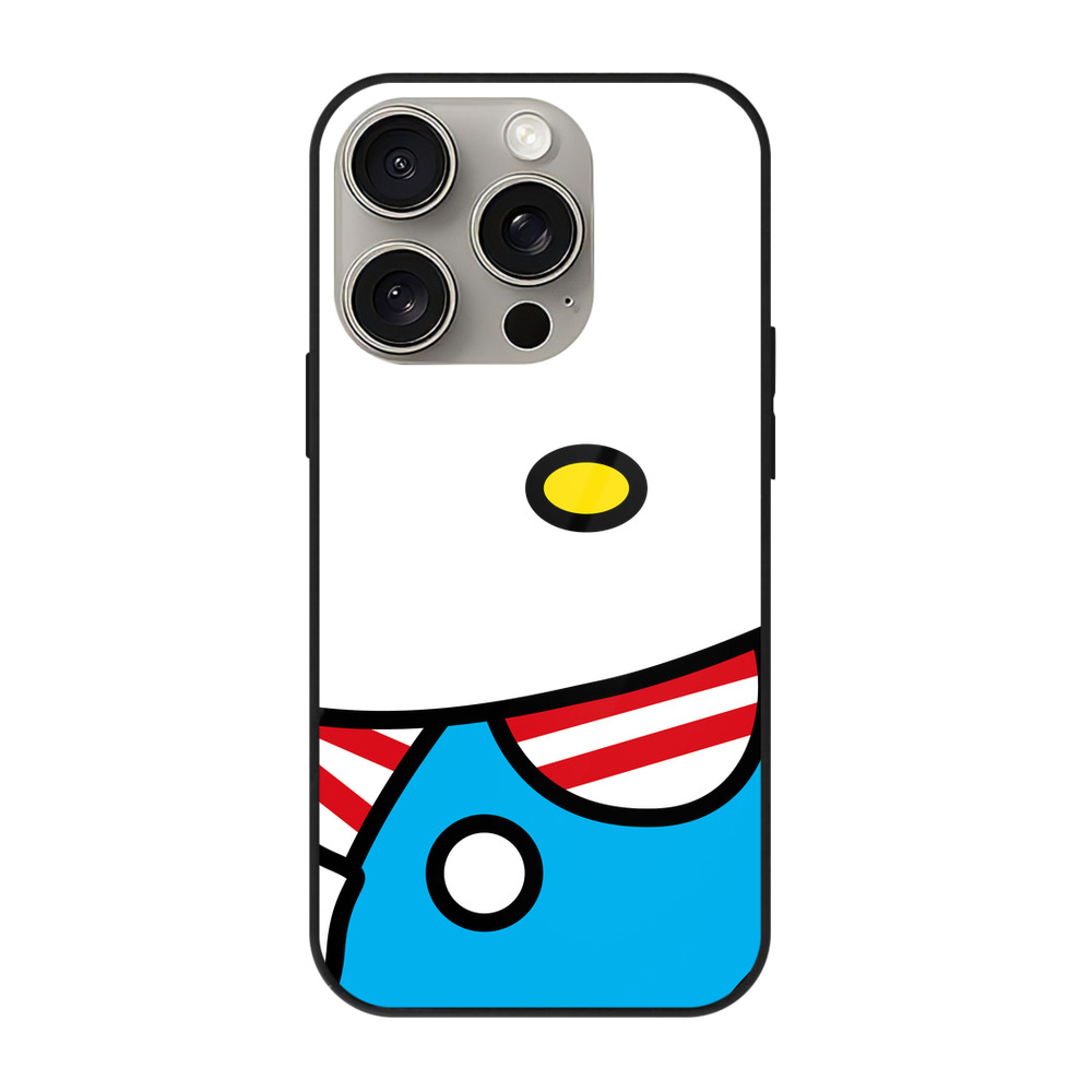 （画像用） Hello Kitty ハローキティ 【iPhone15Pro対応】スマホケース 耐衝撃＆黄変防止 背面ガラス